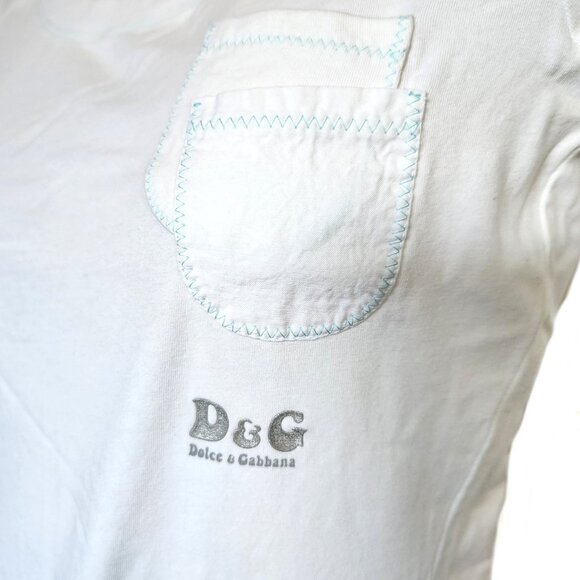 DOLCE & GABBANA White Cotton Short Sleeve Tee Size XS - Picture 2 of 7